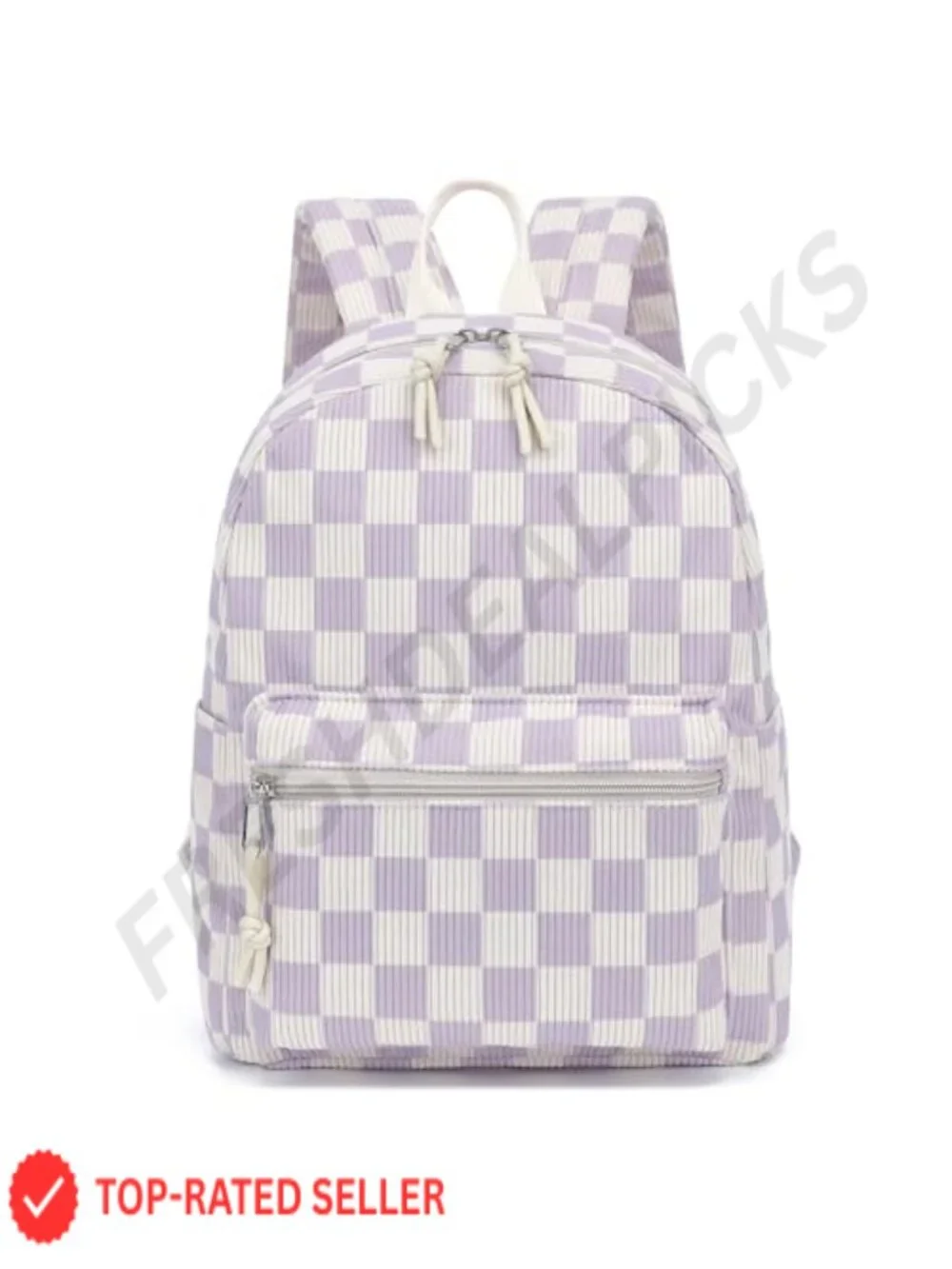 Corduroy Mini Backpack Purse Women Girls Casual Daypack Travel School Bag